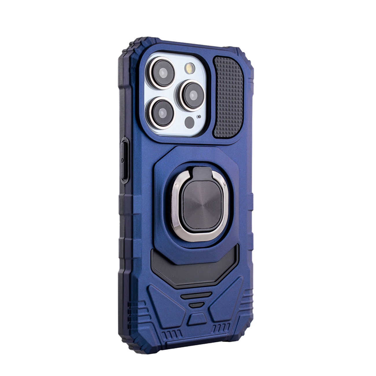 Kickstand Ring Holder TPU Shockproof Case for iPhone 15 PRO in Blue